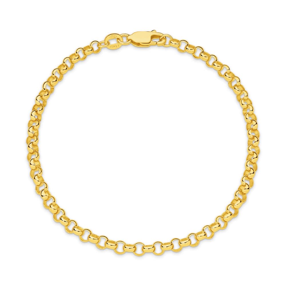 9k yellow gold belcher chain