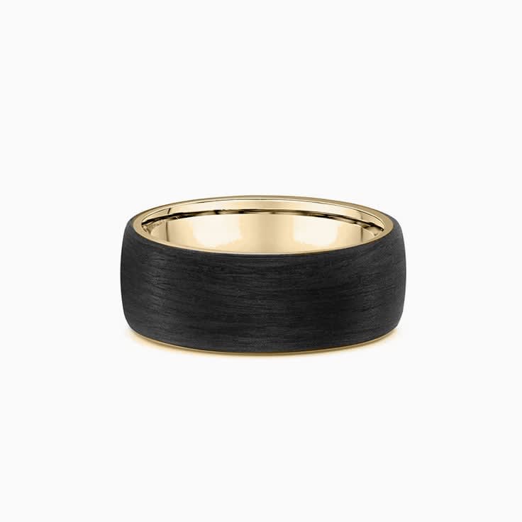 Carbon and 9k yellow gold