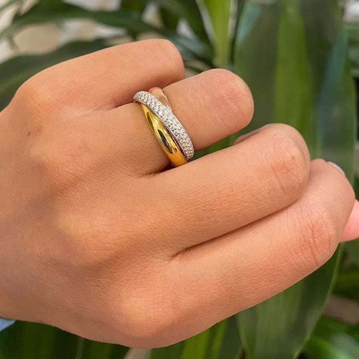 Lab diamond Russian weddings band