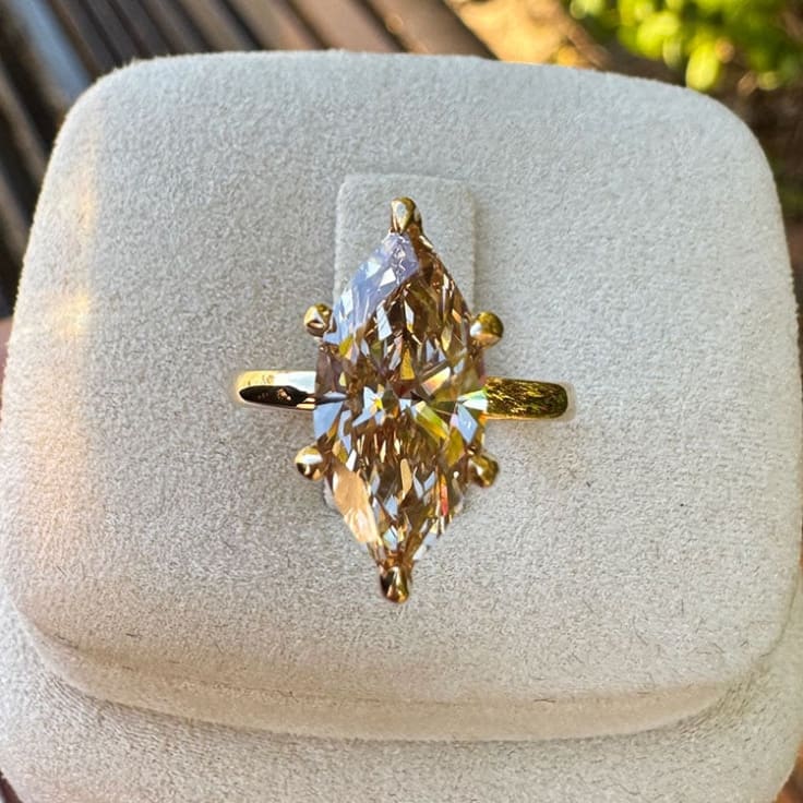 Fancy brown marquise diamond