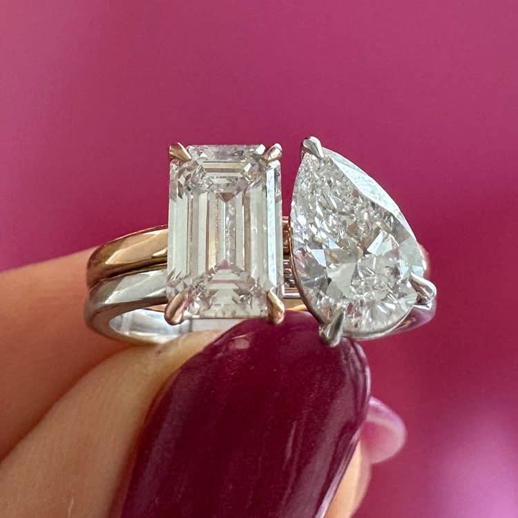 Toi et Moi ring on a double band