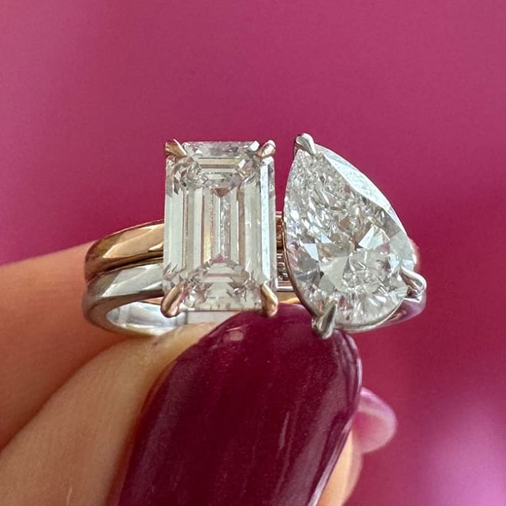 Toi et Moi ring on a double band