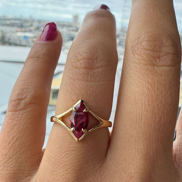 Lab Ruby on a split band