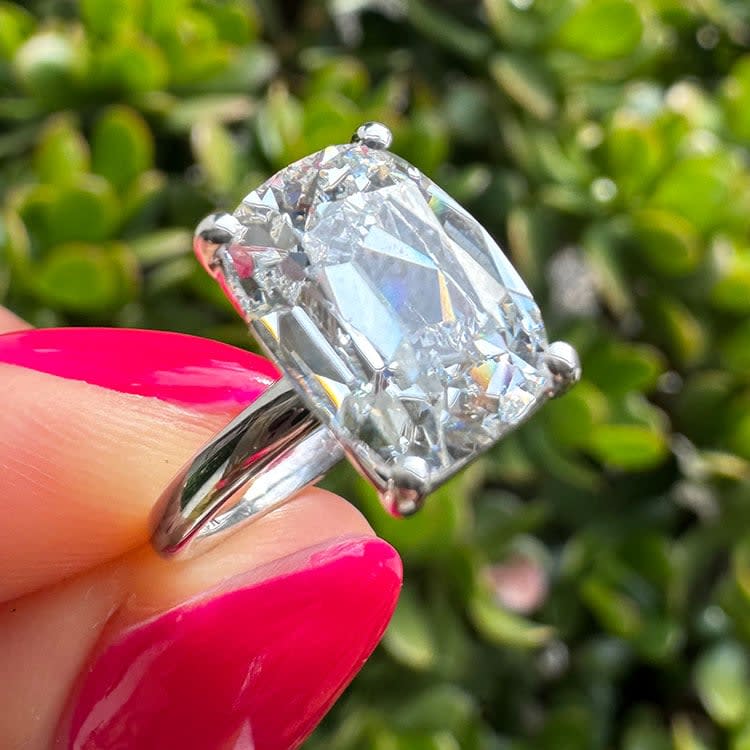 4 carat old miner engagement ring