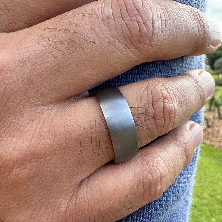 9k rose gold inlay with tantalum
