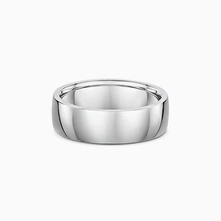 7mm platinum 3D ring