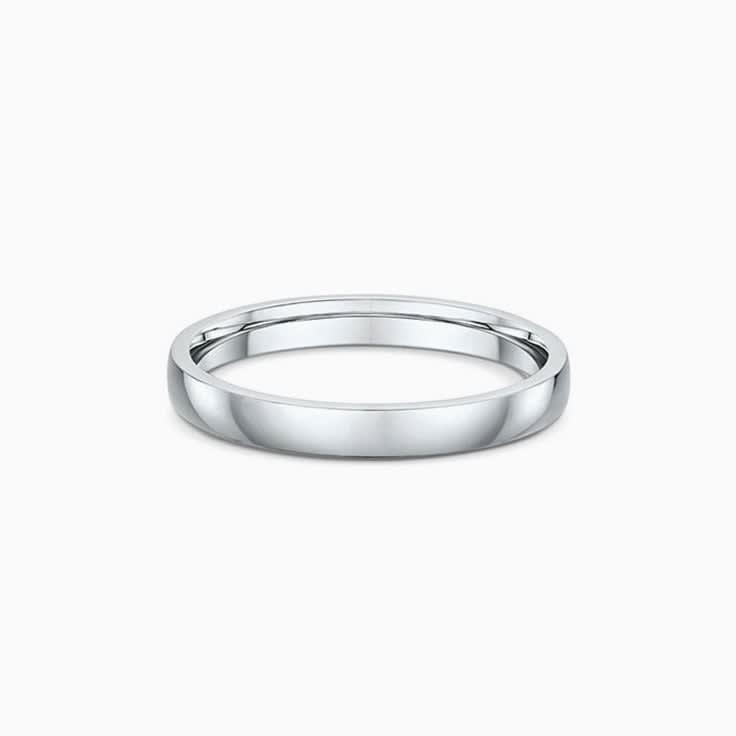 3mm ring in platinum 600
