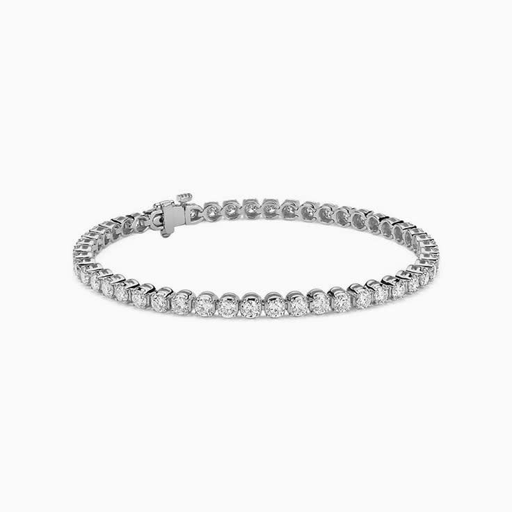5ct classic tennis bracelet in 9k white gold