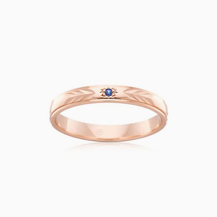 18k rosegold ring in 4mm