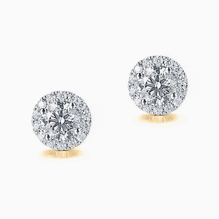 Diamond Halo Studs