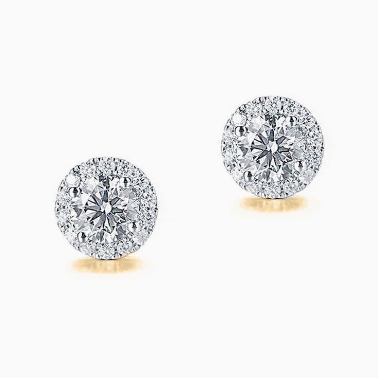 Diamond Halo Studs