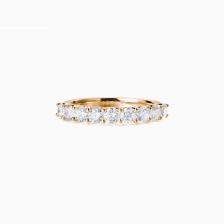 Round Diamond Scalloped Ring