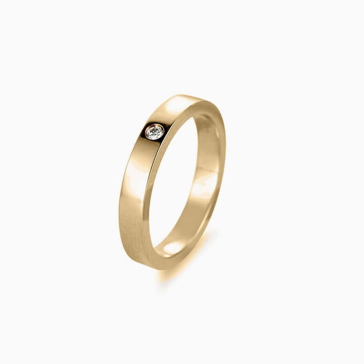 Drop Set wedding ring