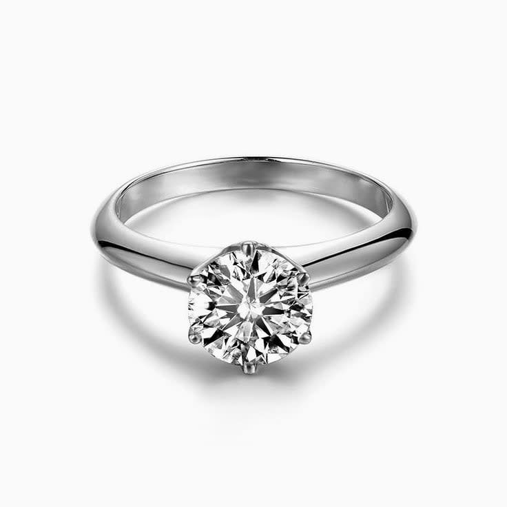Classic Solitaire Ring with Round Diamond