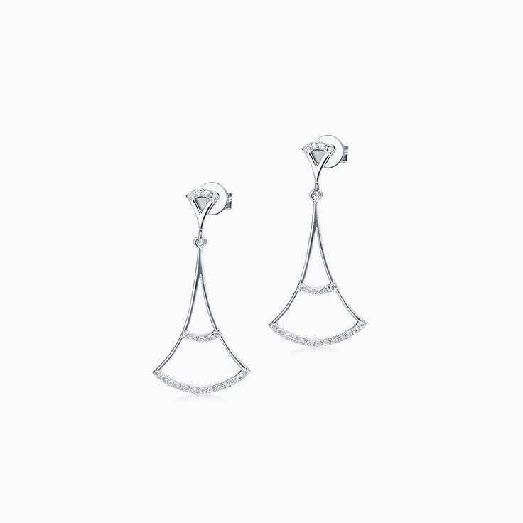 Delicate Diamond Earrings