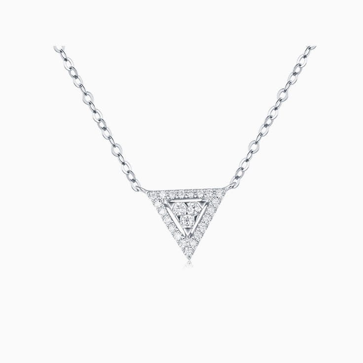Triangle Diamond Necklace