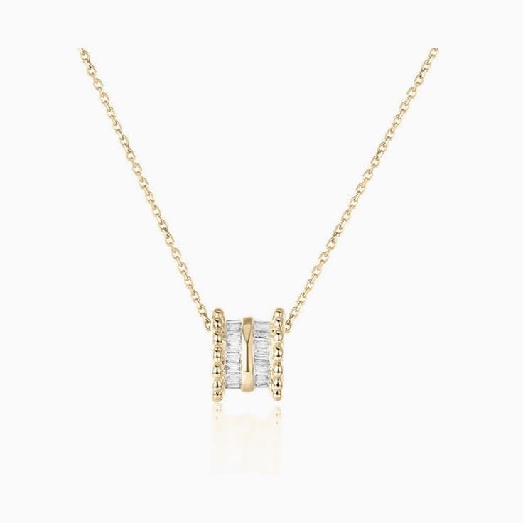 Baguette Diamond Necklace