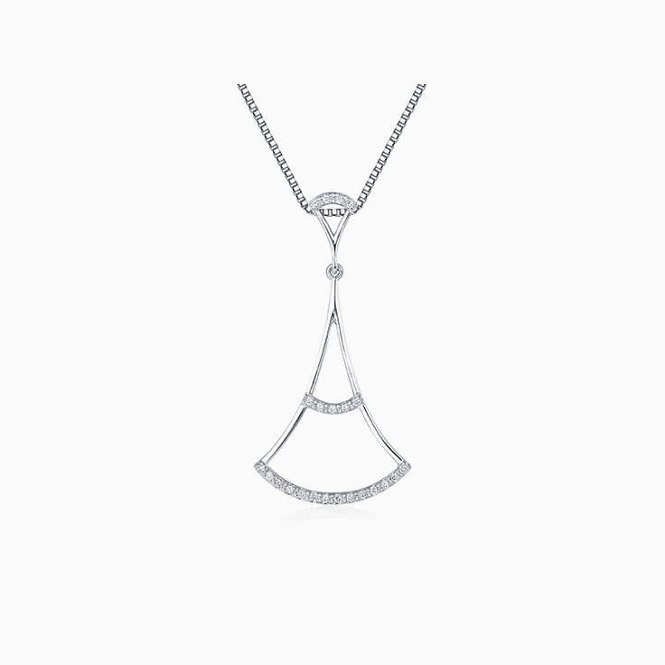 Diamond drop pendant