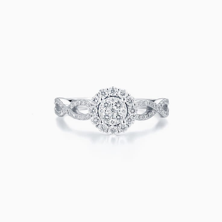 Diamond Cluster Ring