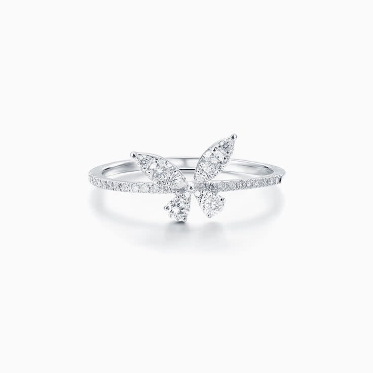 Diamond Butterfly Ring
