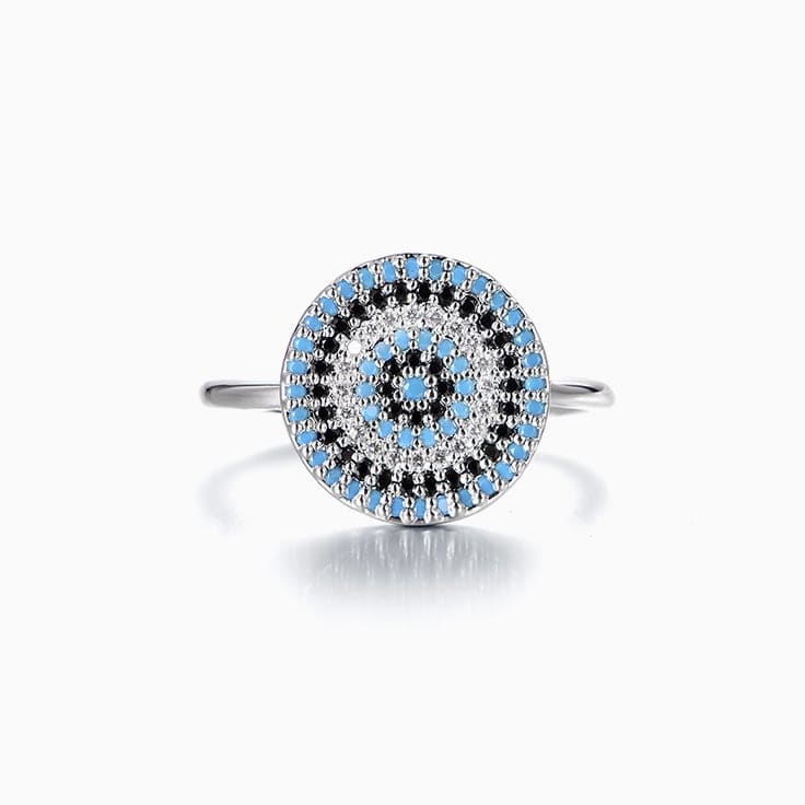 Evil Eye Diamond Ring