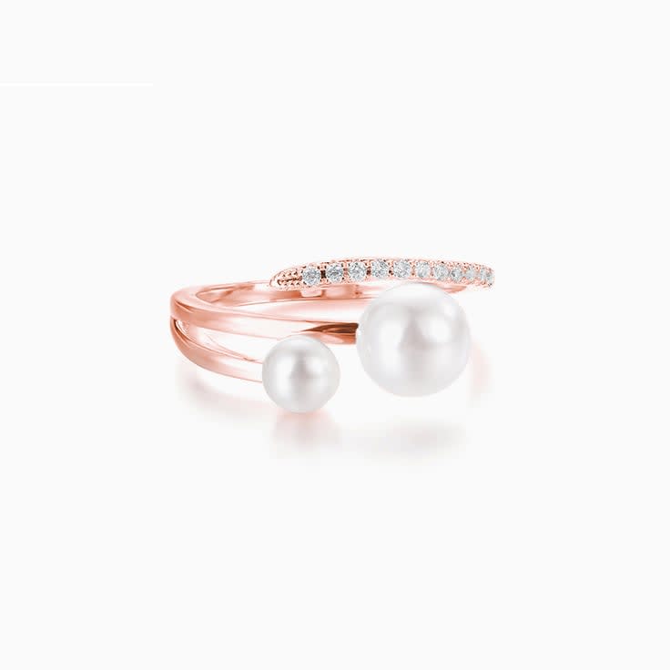 Pearl and Diamond ring
