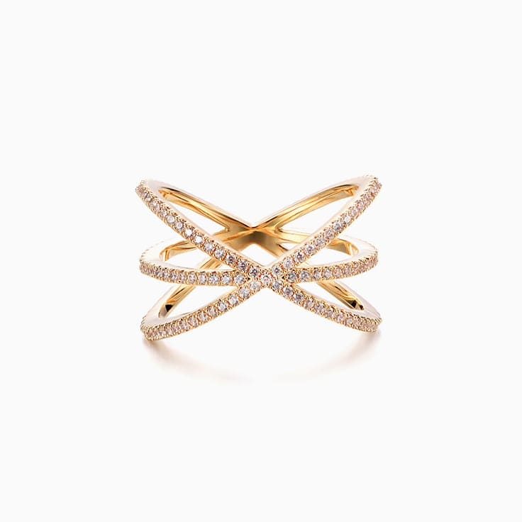 Criss Cross Diamond Ring