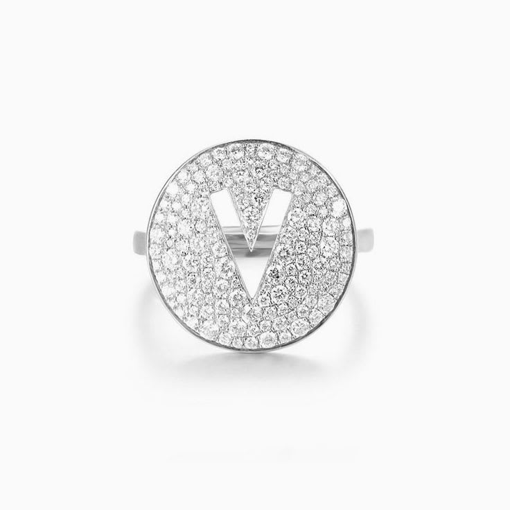 Personalised Diamond Disc Ring
