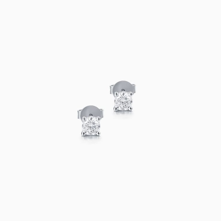 Round Brilliant Cut Diamond Stud Earrings