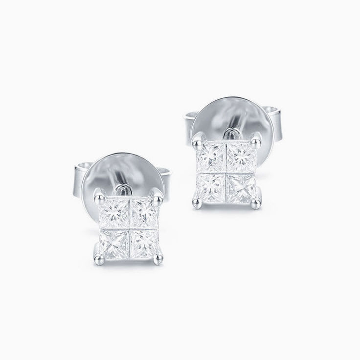 Princess Cluster studs