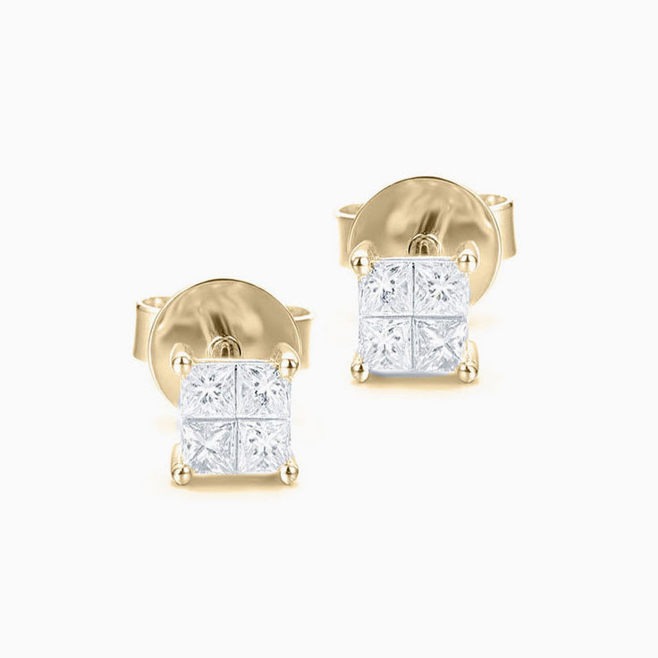 Princess Cluster studs