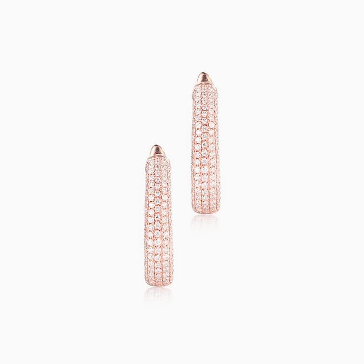 Diamond Hoop Earrings