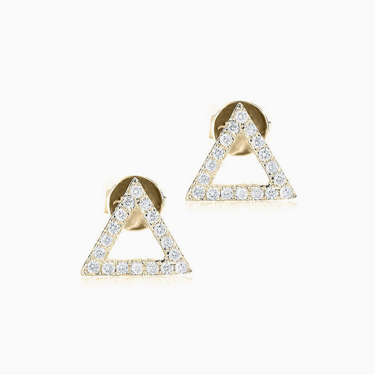 Triangle Diamond Studs
