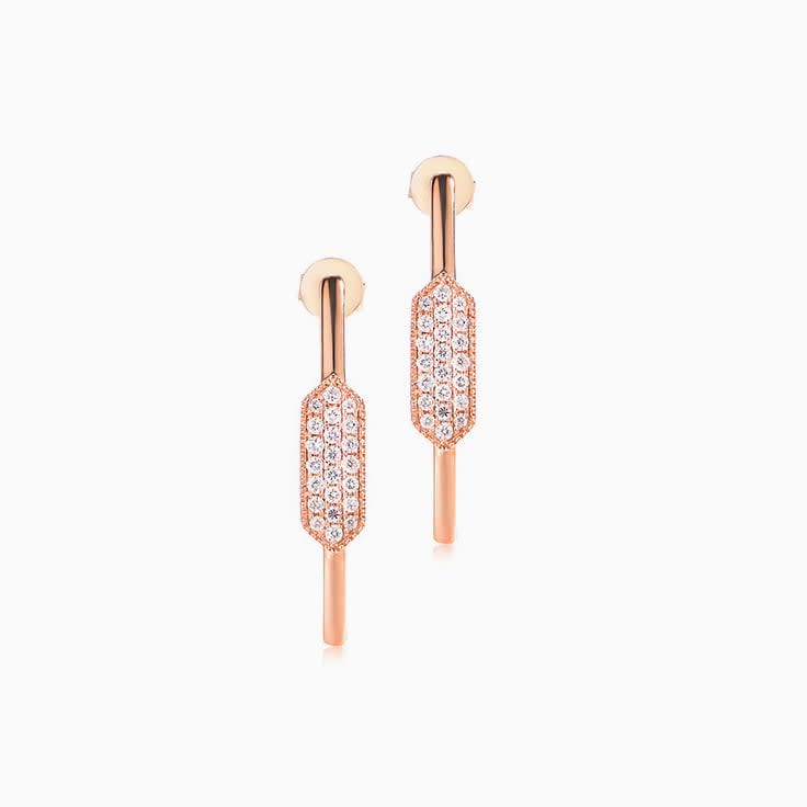 Rosegold Open Hoop Earrings