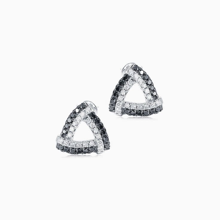 Black and White Diamond Studs