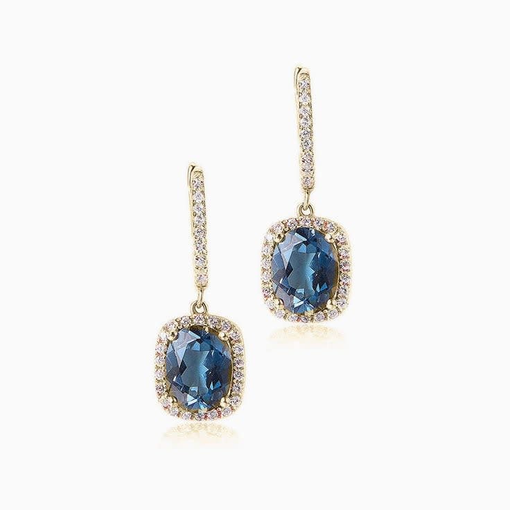 London Blue Topaz Drop Earrings