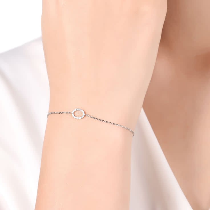 Oval Shape Diamond Bracelet