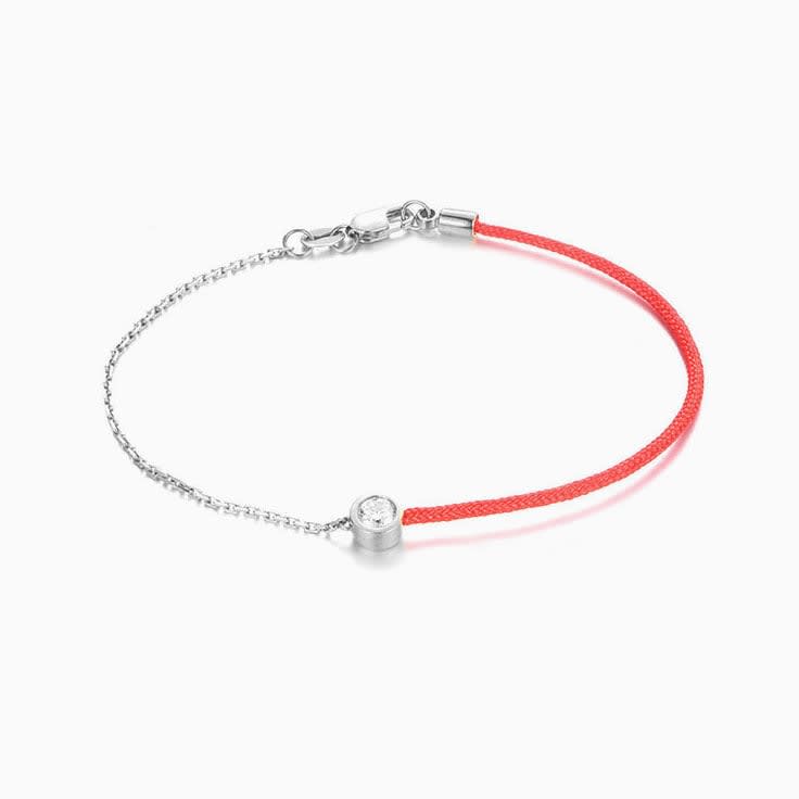 Red and Gold Diamond Bracelet