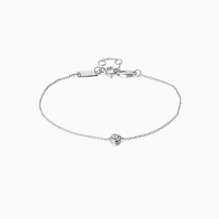 Blue Topaz Drop Set Bracelet