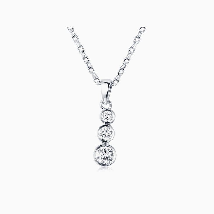 Bezel set drop Pendant