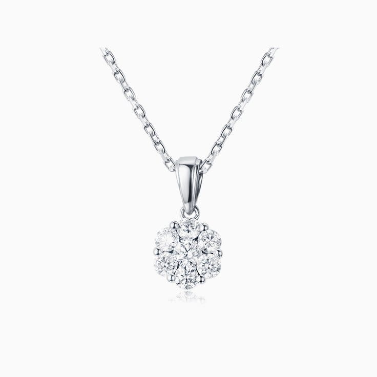 Cluster Diamond Pendant