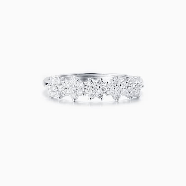 Floral Diamond Eternity Ring