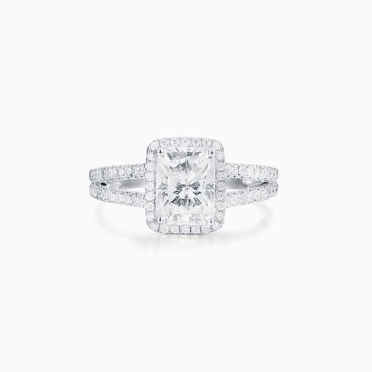 Radiant Lab Grown Diamond Halo Ring