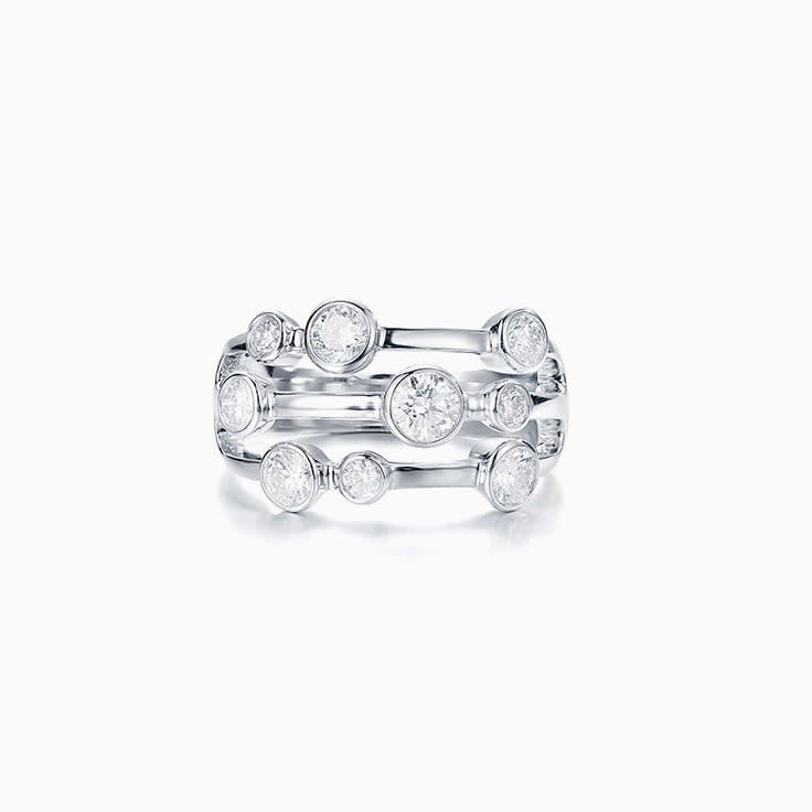 Three Band Diamond Ring