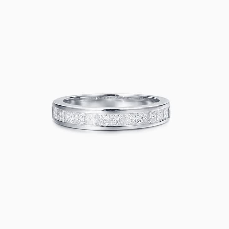 Princess Diamond wedding band