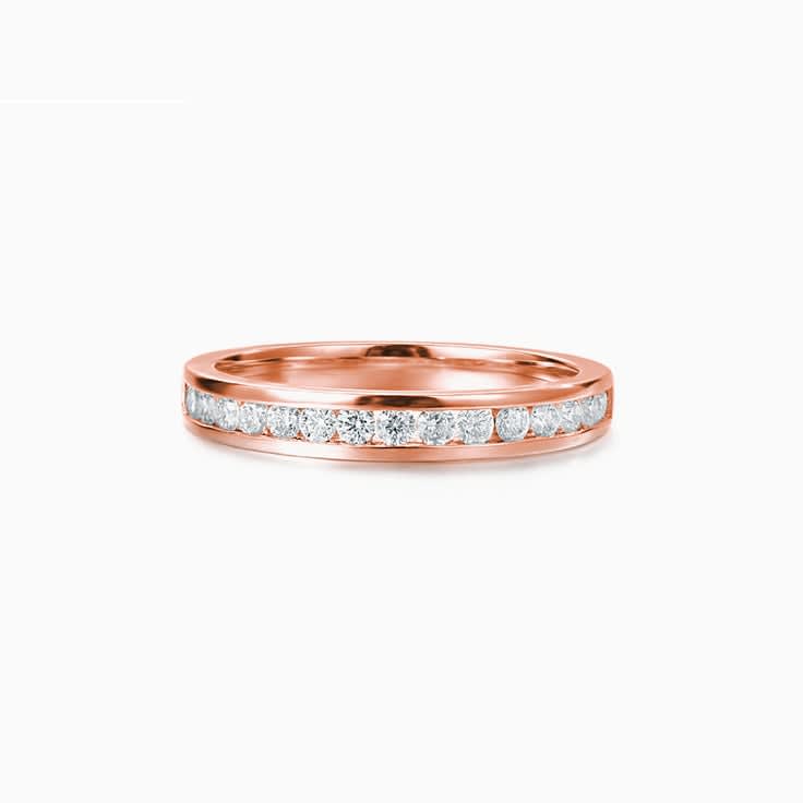 Channel Set Diamond Wedding Band