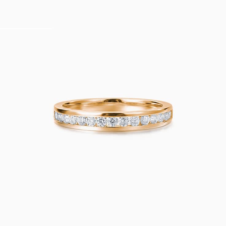 Channel Set Diamond Wedding Band