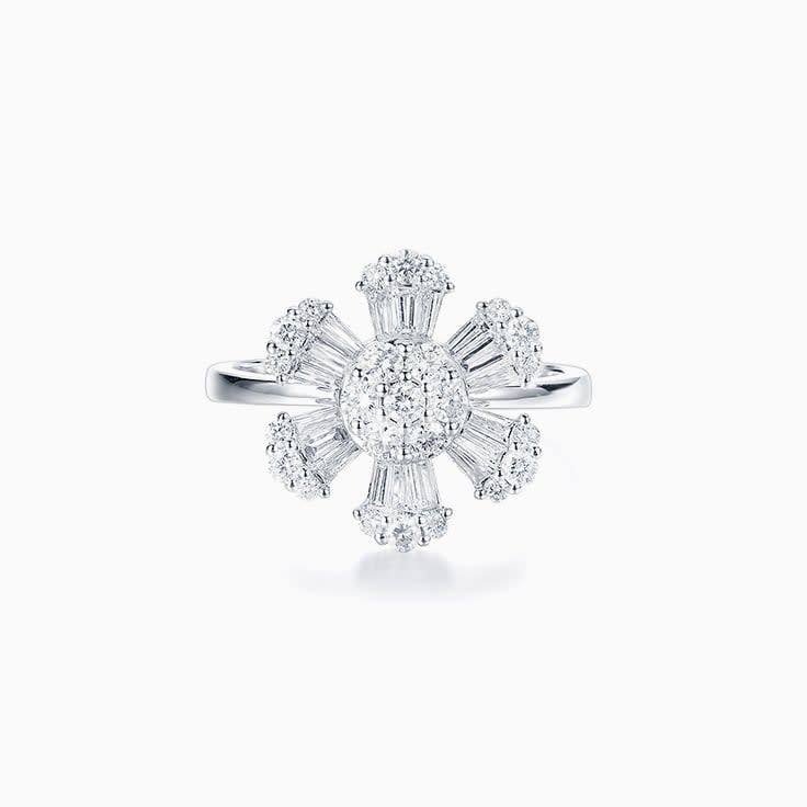 Flower Diamond Ring