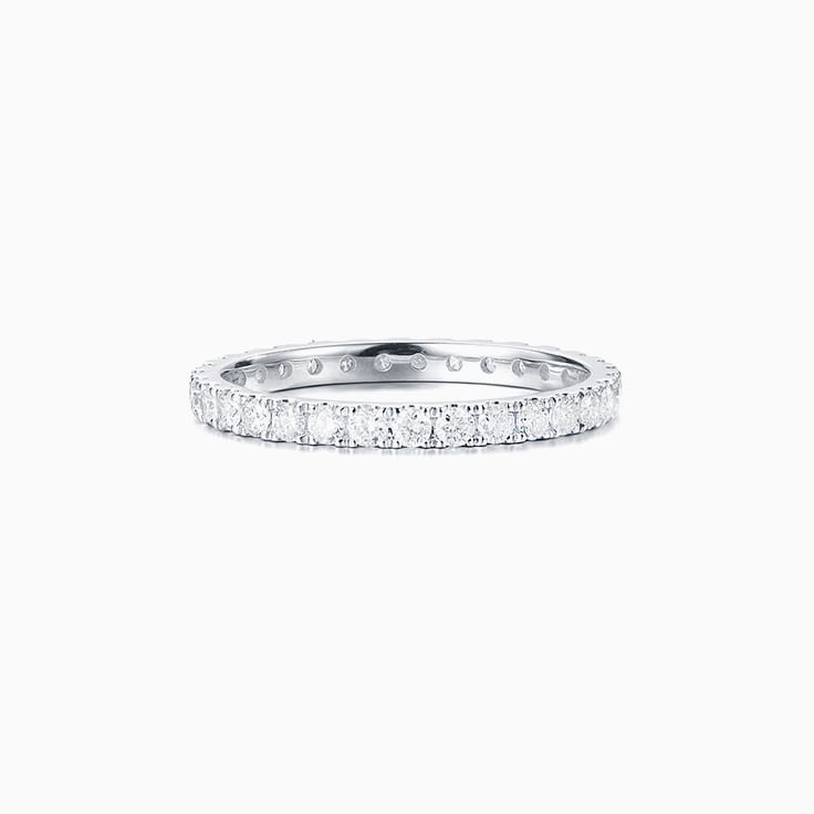 Petite Round Diamond Wedding Ring