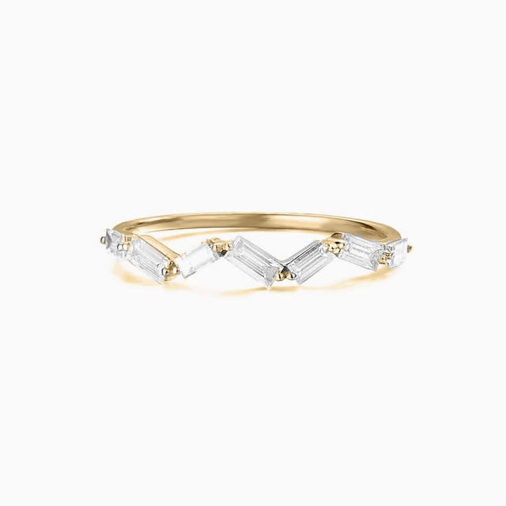 Zig Zag Baguette Ring